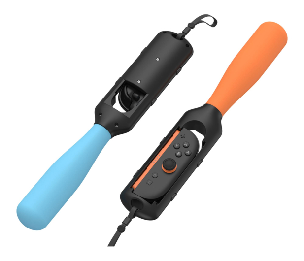 YAXO Uchwyt do Joy-Con BASEBALL SET do NS/NS2 Inferno Orange&Hydr - 1354245 - zdjęcie 2